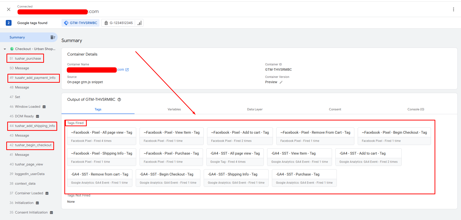 Home gtm preview mode